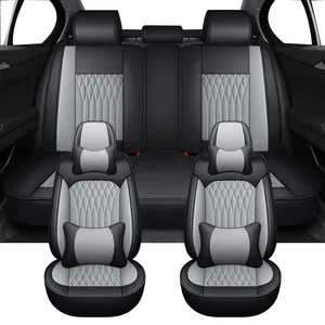 Seggiolino Auto in pelle di lusso copre Set completo universale per <span class=keywords><strong>Renault</strong></span> Kadjar <span class=keywords><strong>Megane</strong></span> 2 3 4 Fluence Captur uomo Auto interni - Product Image 1