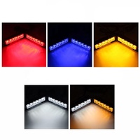 Barre lumineuse LED de signalisation d'avertissement pour voiture, lampe clignotante d'urgence 2-en-1 pour calandre avant de camion