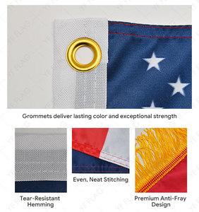 Drapeau promotionnel extérieur personnalisé YF 90x150cm 100% polyester avec logo imprimé en sérigraphie, imperméable et durable - Product Image 5