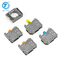 Botón de Paro de Emergencia QDN22SA3-M1-M, Material Plástico/Metálico Resistente, 22mm, Control Industrial con Bloqueo/Momentáneo