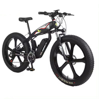 Vélo électrique Fatbike à double frein à disque de 26 pouces, 500w 750w 1000w, suspension intégrale, pneus larges