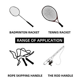 Độ Ẩm & Chống Trượt Tennis Và Cầu Lông Vợt Overgrip Tennis Vợt Grip PU Mềm Băng Bike Bar - Product Image 6