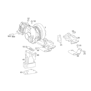 Nouveau turbocompresseur pour Mercedes-Benz Classe GL X164 Moteur OM642.820 Réf. 57479882030 OE A6420908680 6420908680 Haute qualité - Product Image 5