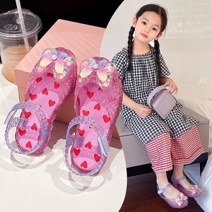 Sandalias de Verano para Niñas, Antideslizantes, Ligeras, Casuales, con Parte Superior de PVC Impermeable, para Niños - Product Image 1