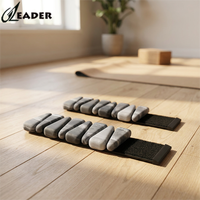 Reenleader – Bracelets lestés ajustables en silicone, motif marbre foncé, poids de 2 lb pour chevilles, durables, imperméables, unisexe, pour yoga et Pilates