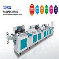 Nouvelle machine d'impression sérigraphique automatique haute vitesse à 2 stations multi-couleurs pour rubans en satin, avec contrôle PLC, pour étiquettes de tubes et logos
