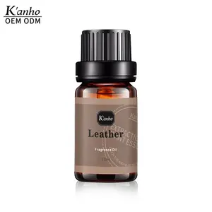 Kanho Leather Scent Man Relax Fragrance Oil Rum Sweet Tobacco Organic Body Massage Relax Fragrance Essential Oil Skin Care