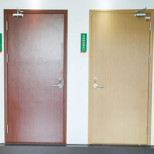 Característica de prevención de incendios compuesta de madera para puerta de madera clasificada contra incendios de 1 hora personalizada del fabricante de China pintada para uso doméstico - Product Image 1