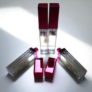 Gloss à lèvres LED rose avec bouchon à vis en plastique 9 ml cosmétique - Product Image 4