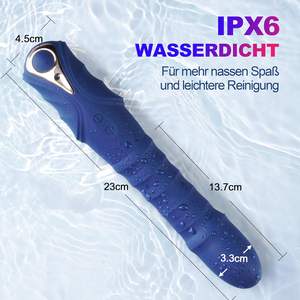 Vibrador Leiser Shock 2 en 1 para Mujer, Dildo con 10 Modos de Vibración y 3 Modos de Choque, Cabeza Flexible, Estimulación del Punto G y del Clítoris, Silicona Suave 100% - Product Image 5