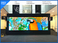 Panneau mural vidéo LED ultra-fin fixe d'intérieur, étanche IP65, couleur pleine, SMD HD P2-P10, taille personnalisée 8K 4K, avec garantie de 3 ans