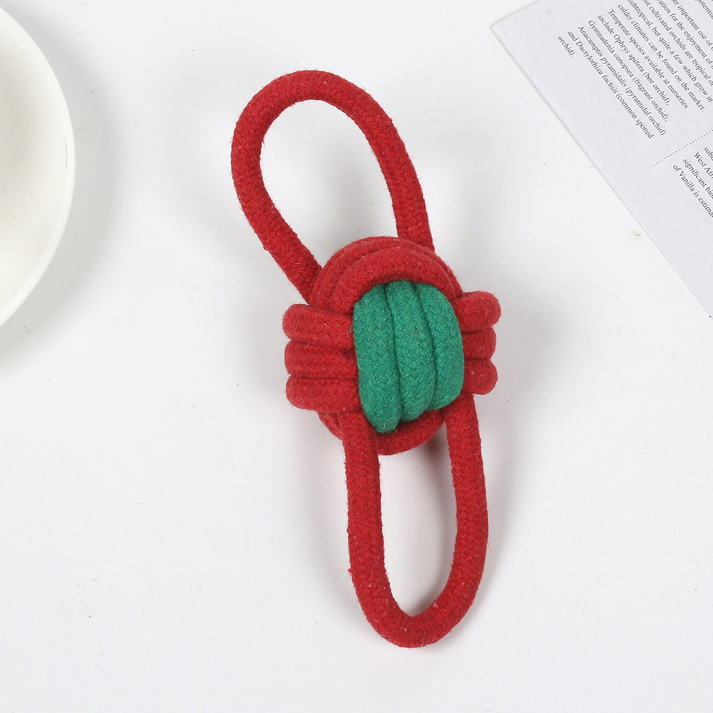 Red and green double ear balls, 17*6*6cm, 55g
