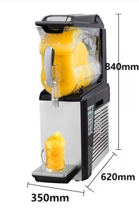 Woomaster OEM/ODM thương mại đơn xi lanh thép không gỉ + nhựa đông lạnh daiquiri slushie granita daquiri 15L * 1 Slash Maker - Product Image 4