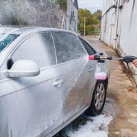 Lance à mousse de neige en gros avec pots en plastique transparent pour lave-auto à haute pression Pulvérisateur de mousse de neige Lance à mousse 1L