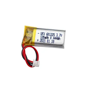 Li-po 셀 제조업체 사용자 정의 액세스 카드 배터리 UFX 601225 120mAh 3.7V 리튬 폴리머 배터리
