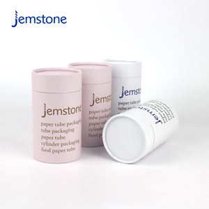 Custom Design Recyclable Food Herbal Gel Capsule Kraft Cardboard Cylinder Packaging Box <b>Protein</b> <b>Powder</b> Paper Tube Container - Product Image 1