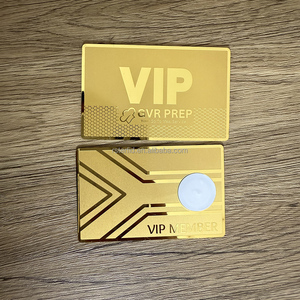 Carte Métallique Imprimée en Sérigraphie en Acier Inoxydable Or Rose Brossé 13,56 MHz NFC Étanche avec Cadre Métallique pour Carte Cadeau d'Affaires - Product Image 1