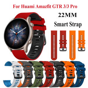Bracelet de montre connectée en silicone 22 mm, design Sport Loop, ajustement confortable, 7 couleurs, boucle à ardillon, compatible avec les montres connectées - Product Image 3