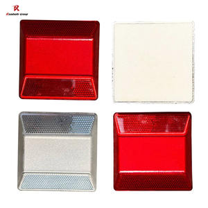 Высококачественные 100*100 мм пластиковые светоотражающие дорожные шпильки прочный приподнятый маркер для дорожного покрытия 20 тонн предупреждающий продукт - Product Image 3