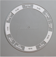 Impression personnalisée, plaque de nom en lucite de 5 mm d'épaisseur, découpe au laser, disque rond en perspex, cercle rond en acrylique transparent