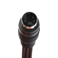Mini Din S-Video (4 Pin) Male zu 3 RCA AV Female Cable