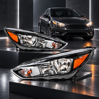 Commande en gros FOCUS 15 Phare avant avec lentille noire et ambre, LED DRL, Droit Gauche, Référence OE F1EZ-13008-G F1EZ-13008-I