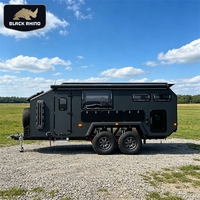 Caravane de luxe légère pour le voyage, petite caravane de camping pour la famille