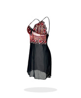 Nouvelle nuisette sexy pour femmes, lingerie d'été, dentelle brodée, nuisette transparente, maille douce, papillon, séduisante