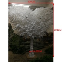 Décoratif 350cm hauteur grand banian blanc artificiel d'intérieur plantes bonsaï artificiel ficus benjamina arbres à Guangzhou