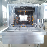 Unité de nettoyage pour conteneurs alimentaires / Laveuse automatique compacte pour paniers et caisses en plastique - Prix usine