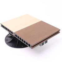 Revêtement de sol en bois-plastique extérieur de haute qualité Base de sol en carrelage Support de pont en plastique réglable Base de sol mobile