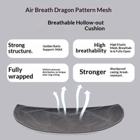 Chaise de bureau ergonomique en maille Yazhi avec base 5 étoiles et accoudoirs 3D - Chaise de bureau inclinable et réglable en hauteur pour la maison/le dortoir étudiant
