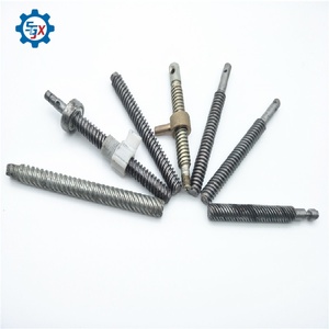 Vis trapézoïdale en acier inoxydable / acier au carbone personnalisée avec écrou en laiton - Product Image 1