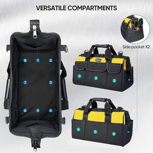 Sac à outils professionnel pour électricien, électronique, électricité, personnalisé en usine, échantillon gratuit, sac à outils suspendu, robuste - Product Image 2