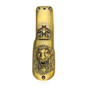 Magia 3D In Metallo Retrò <span class=keywords><strong>Capelli</strong></span> Trimmer Coperchio Caso Tagliatore di <span class=keywords><strong>Capelli</strong></span> Elettrico Della Copertura Posteriore Lion Cranio Tagliatore di <span class=keywords><strong>Capelli</strong></span> Della Copertura Per Il 8148/8591 - Product Image 6