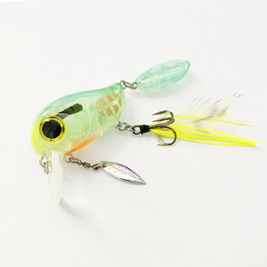 54mm 8g esca pesciolino galleggiante Crankbait <span class=keywords><strong>spigola</strong></span> <span class=keywords><strong>con</strong></span> esca di superficie da <span class=keywords><strong>pesca</strong></span> <span class=keywords><strong>con</strong></span> amo in piuma - Product Image 4