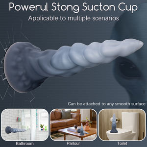 Dildo Anal de Silicona Realista con Forma de Pene de Caballo, Juguete Sexual con Ventosa para Mujeres, Fantasía de Monstruo Alienígena - Product Image 3