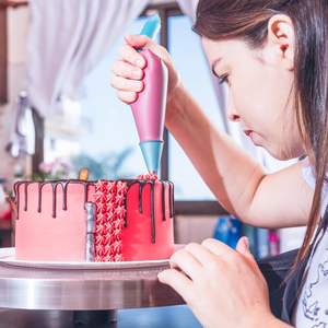 Juego de puntas de tubería populares, 214 Uds., Kit de suministros de decoración de pasteles con bolsas de pastelería, lazos, boquillas para glaseado, Kit de herramientas para hornear Fonant - Product Image 4