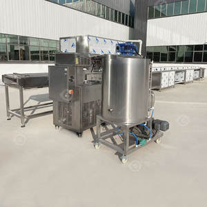 Dry Fruit <b>Chocolate</b> Enrobe Coating Machine Automatic Donut Cover Enrober <b>Mini</b> Small Manufacturing for Make - Product Image 2