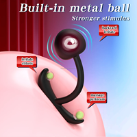 Bouchon anal lesté en silicone avec billes anales portables et boule métallique intégrée BlueRabbit OEM Marque Privée Vente en Gros