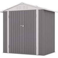 Abri de jardin en métal imperméable grande capacité pour outils de jardin