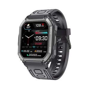 KR06智能手表，GR5515I0ND 320毫安时大电池1.8英寸全触摸屏，德国运动呼叫智能手表2023