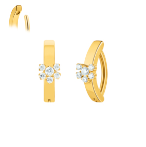 Zesenlin Fireworks Series 316 in acciaio inox anelli <span class=keywords><strong>ombelico</strong></span> oro placcato <span class=keywords><strong>argento</strong></span> Cz anello <span class=keywords><strong>Piercing</strong></span> gioielli - Product Image 3