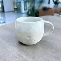 Mug à café en porcelaine de forme classique avec logo personnalisé, 250 ml, jetable, compatible lave-vaisselle et micro-ondes