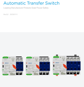 IP66 EATS1 4P 3P PC Tipo 100U 16A 3P AC400V Interruptor de transferencia automática Atatic - Product Image 5