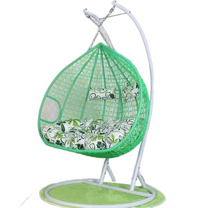 Chaise suspendue d'extérieur en rotin avec support, siège en forme d'œuf, balançoires de jardin et de patio, vente chaude - Product Image 2