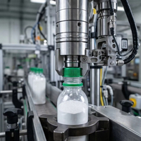 Machine de remplissage de poudre à haute efficacité avec pesage automatique, emballage, scellage et capsulage pour le traitement des tasses et bouteilles de café et de détergent