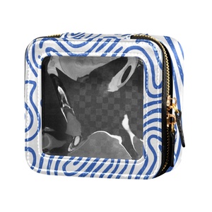 Bolsa de Maquillaje de Viaje Personalizada con Diseño de Puakenikeni de Hawái, Estética Y2K, Retro, con Estampado en Espiral - Product Image 1