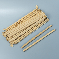 Logo personnalisé Paille de riz roseau naturelle en bambou écologique biodégradable jetable acceptable