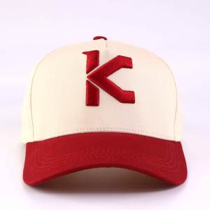 カスタムオットー5パネルメッシュトラックハット + 構造コットンツル野球帽カスタムロゴ + 2トーンカラーブロックトラック - Product Image 1